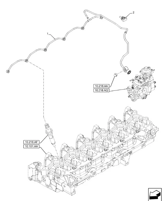 504070001 - Трубка топливной системы