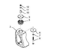 87479138 - Проставка верх. подушки кабины T8./Mg.